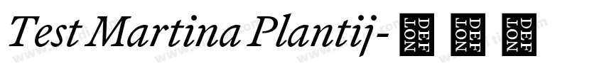 Test Martina Plantij字体转换